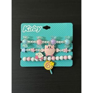 Kirby Candy Beaded Bracelet Set
